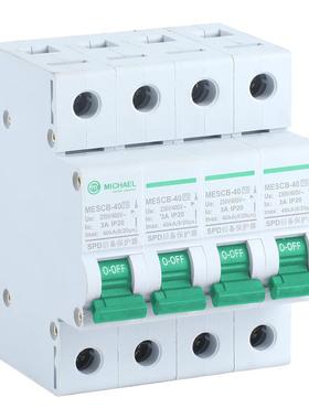 ME保MSCB后备浪涌保MLD护器前保开关防雷护专用带跳置闸护4P防雷