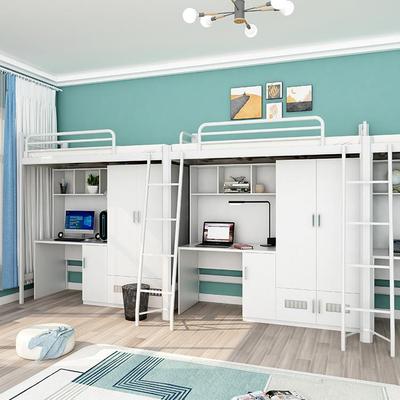 GYC-3390学校上床下桌桌衣柜一床体员工组床三人合位连体书公寓学