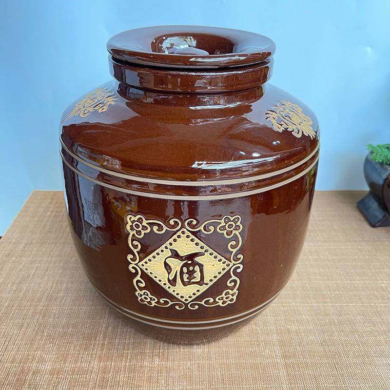 泥酒坛封密WQT天然陶密封盖