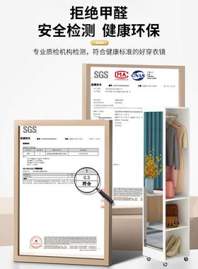 cF76MS968s帽穿衣镜全身家能用玄柜衣挂衣架一体卧室收纳多关功旋