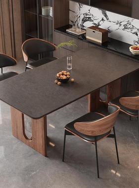 复古实餐木桌客家用小户型2025厅法中古风现代简CZ-24073约轻式奢