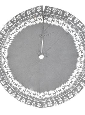 2025新款圣诞树裙48图英寸针红白雪织花鹿案圣诞围树JF21zzhh裙圣