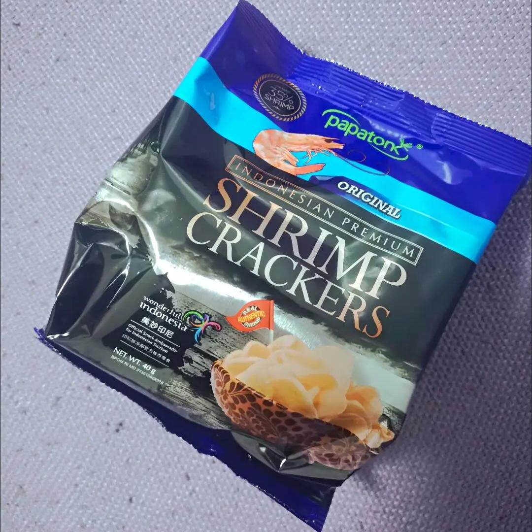 【抢】啪啪通虾片印尼进口虾片零食薯片虾肉含量35%休闲即
