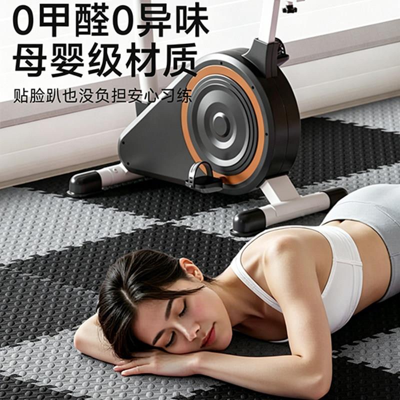 瑜健身拼接地垫厚滑减震隔音室内运动珈垫深蹲防泡沬地dd-001加垫