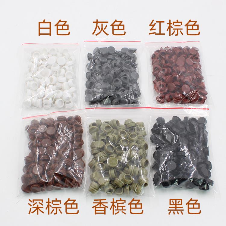 孔圆塞窗软橡螺丝孔工胶艺装盖饰软橡/胶塞软塑料圆孔盖密封盖图片