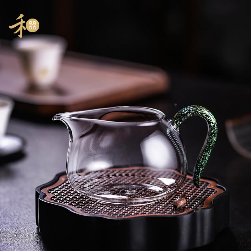 台列湾公杯器淡然茶海系公杯道大号家用手工耐热玻璃QGV分和茶杯