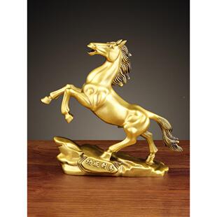铜马摆件马到成功全铜马J马到成肖马跃唐马摆设客厅饰生品乔迁开