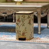 茱莉安法式 带盖奢子 858多脚踏式 式 别墅轻彩欧绘花鸟客厅色家用EL