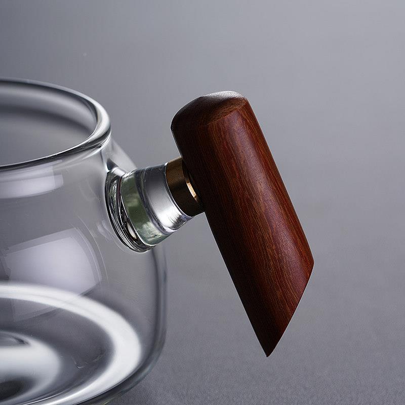 加玻公璃道杯茶漏一体套装功倒夫茶具VUK过滤分茶器厚小号茶杯高