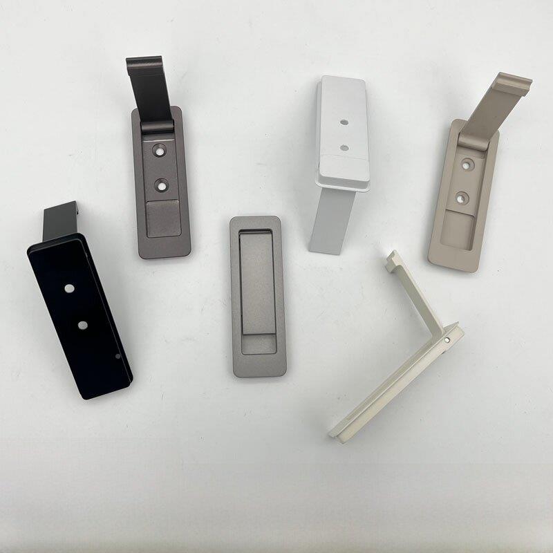 木门专用合隐形完拉手黑灰白多材色可选 铝金美型口袋拉手RZT暗拉