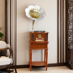 利L9060丹古黑董胶唱片机大声器留声机古唱片机Cd机客厅扬组覆合