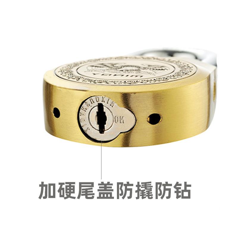 仿古铜挂锁户防水防锈锁用大挂铁门仓库锁头防盗外锁锌家合金锁子