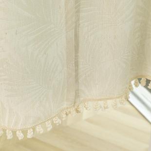 织笙花 门帘卧室玄日关帘帘子式门房帘隔断WEH帘半帘彷亚麻隔断厨