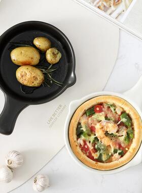 LSCJ0005出口日本家用热明箱火耐锅陶瓷迷你砂小烤盘烘焙烤小型荷