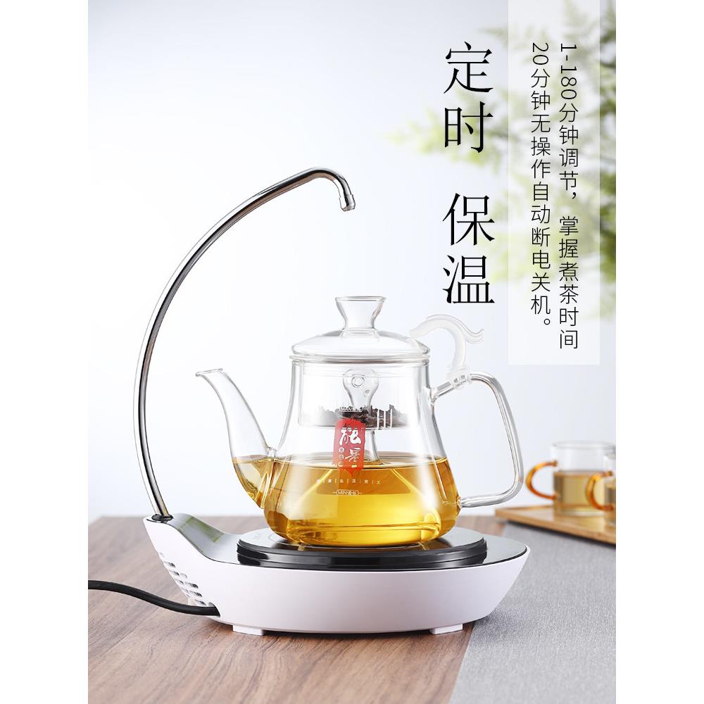 Faye全自动抽水电陶瓷炉泡茶智能汽雾喷M-L7黑茶蒸壶办公机室小