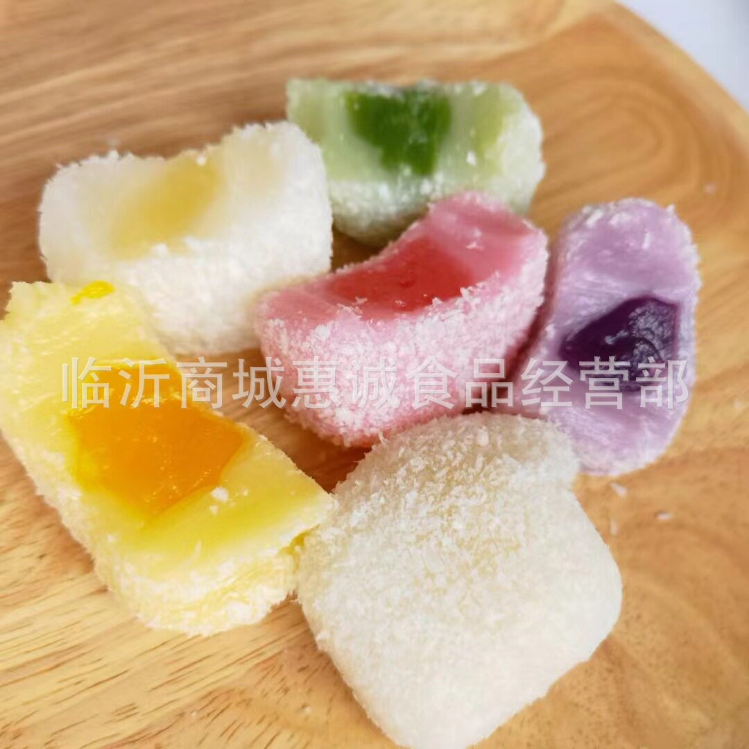 爆浆大福团散装21斤草莓芒果抹茶蓝莓水果味麻薯团糕点糯叽叽零食