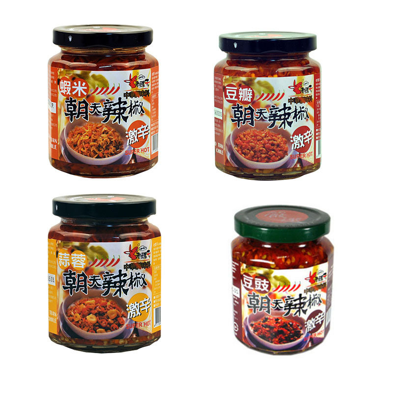下饭菜台湾原装老骡子豆豉小鱼干豆瓣蒜蓉虾米朝天辣椒激辛调味酱