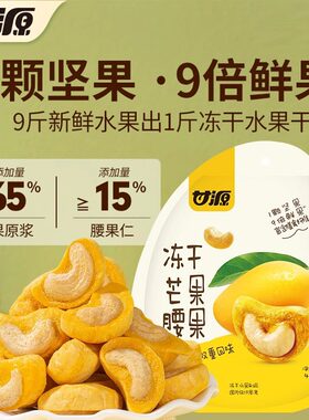 甘源DF系列40g冻干芒果腰果无壳水果坚果0反式脂肪酸冻干水果