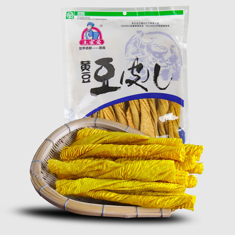 土家爱  豆皮 手工豆油皮火锅凉拌豆腐皮凉菜农家恩施豆皮干货