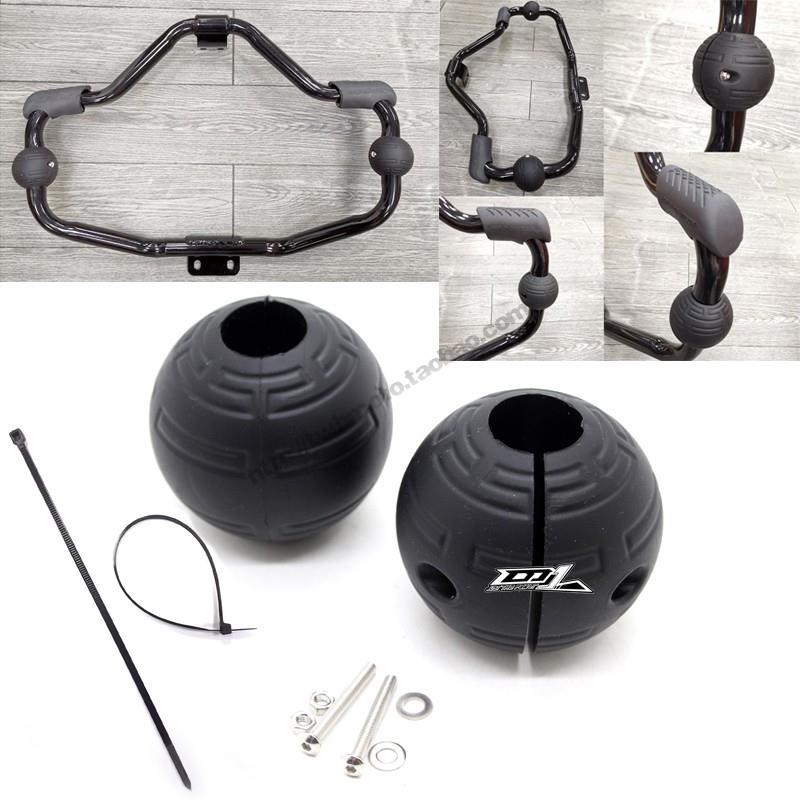 机车保险杆32mm管径通用防撞球适用哈雷保护杠橡胶防摔球缓冲球