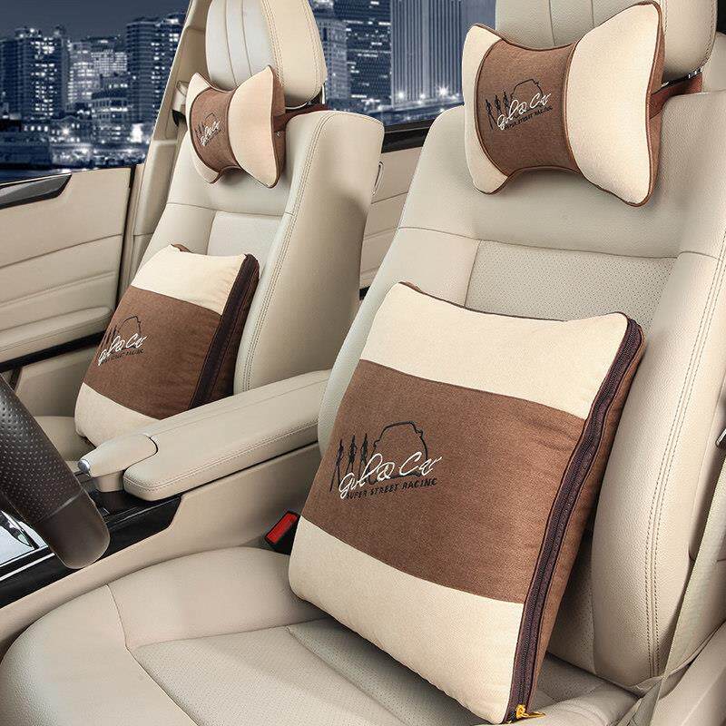 汽车抱枕被子两用一对后排二合一车内用靠枕小车载头枕护颈枕车内