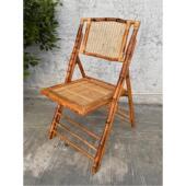 便携式 竹家覆古藤户外海滩花园 户外椅子折叠凳子靠背椅子老式