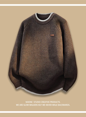 NOONE | 设计师品牌 美式高街内搭亲肤针织点缀休闲 | 男毛衣