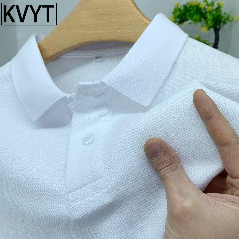 高端纯色POLO衫短袖男款时尚打底衫体恤男装2026新款t恤夏季薄款