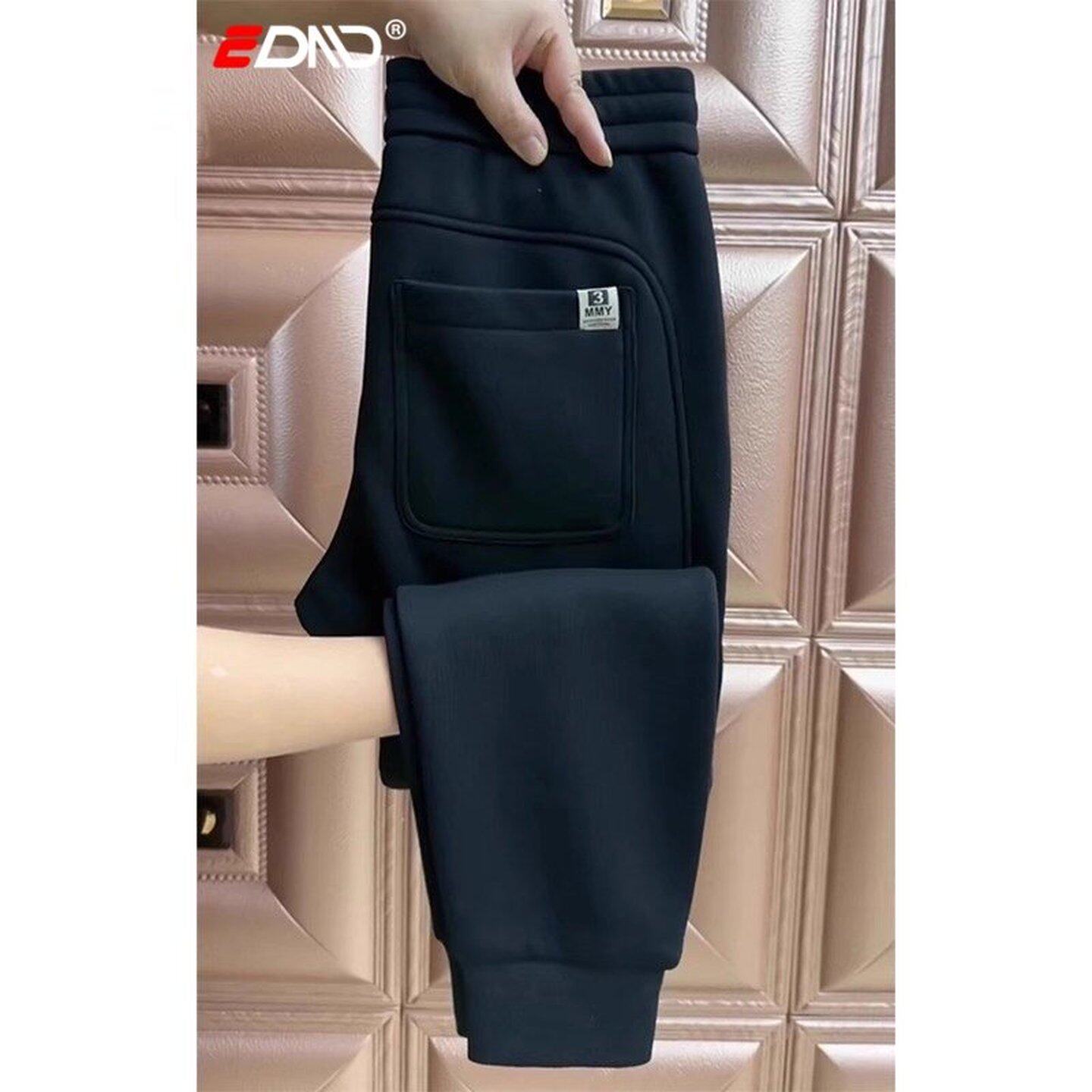 高端束脚卫裤男士2025新款春秋冬季男裤加绒加厚运动休闲裤子男款