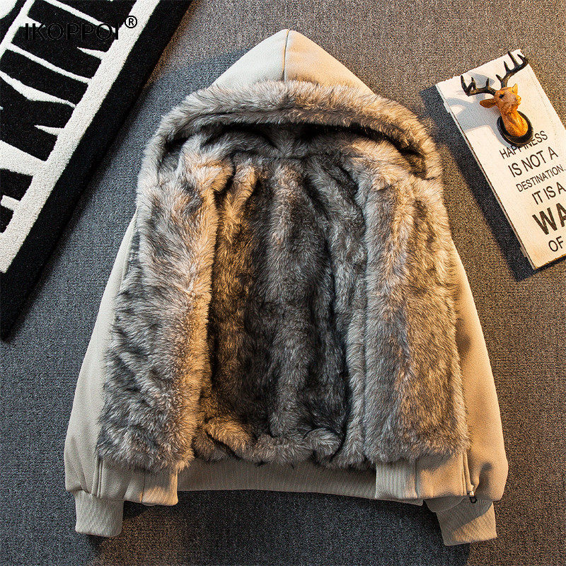 轻奢美式座山雕时尚夹克羽绒服男款冬季90绒保暖毛领连帽短款外套