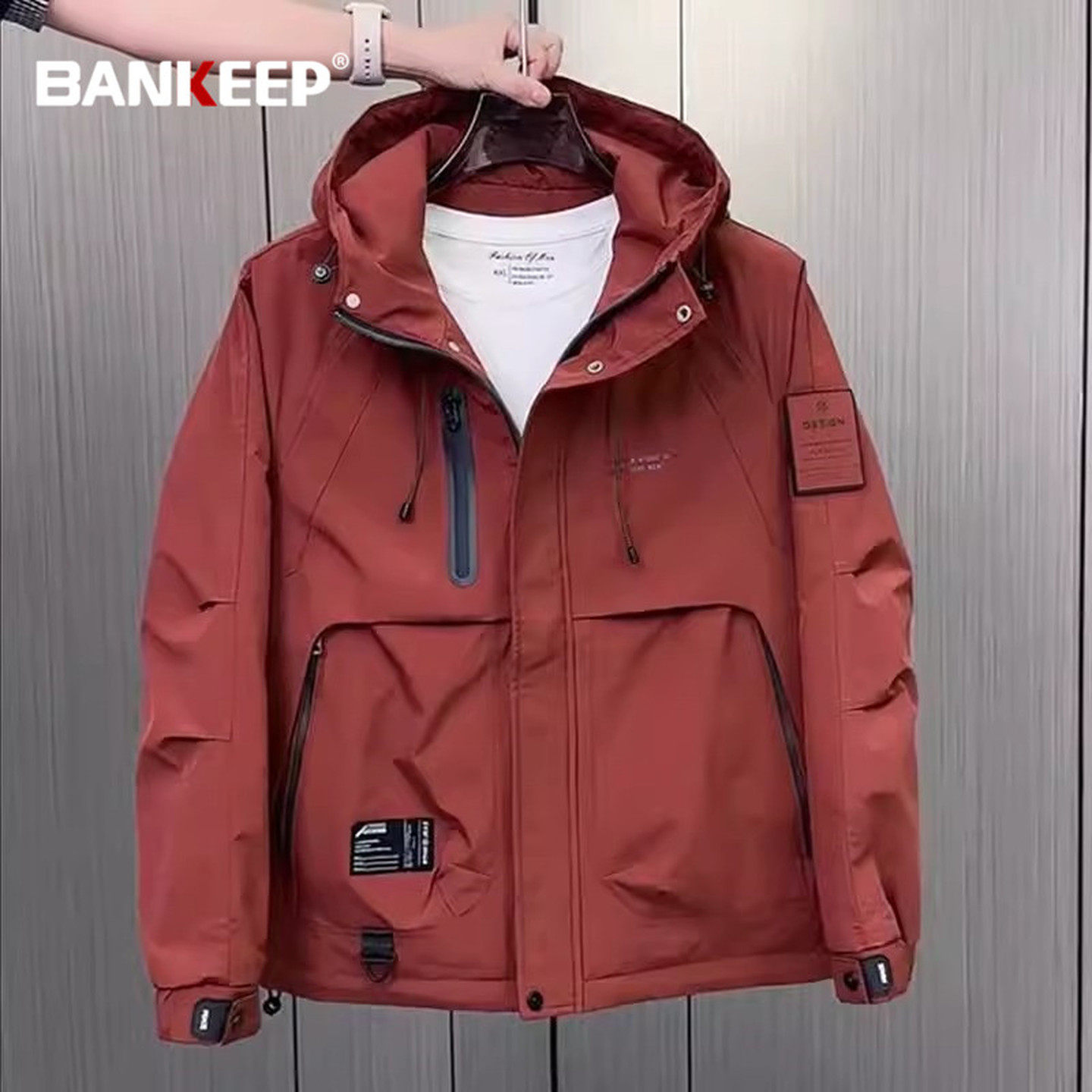 高端棉服冲锋衣男士外套2026新款春秋冬季痞帅宽松加厚夹克男款潮