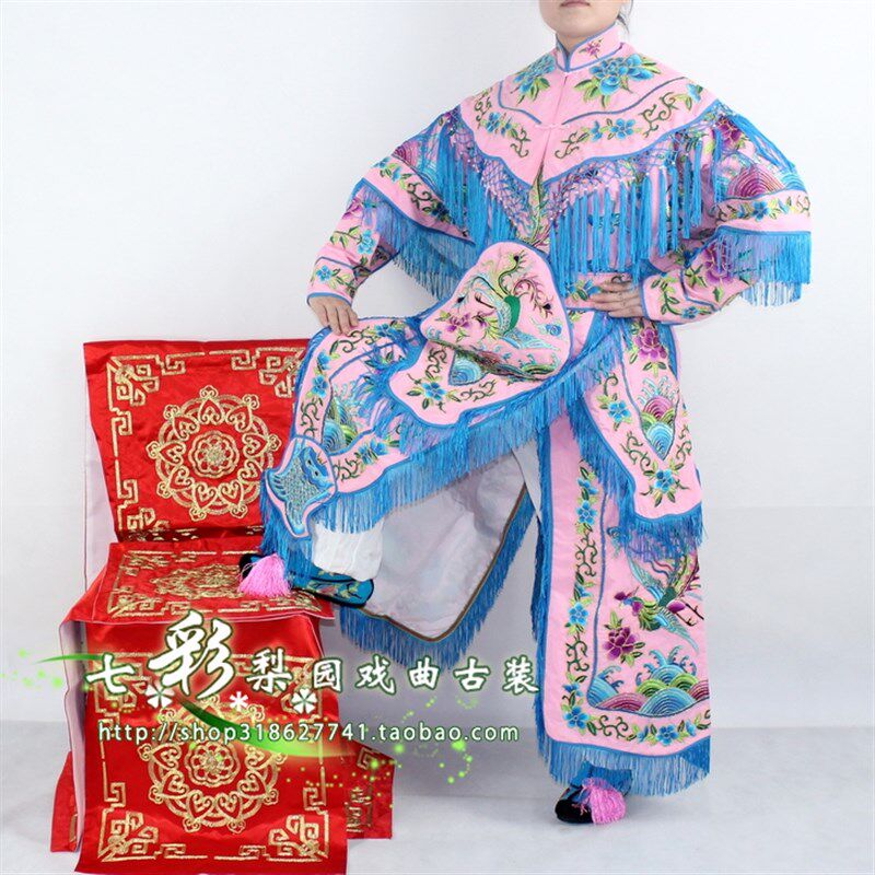 速发包邮七彩新款戏曲古装舞台演出服武旦刀马旦粉色均码将军改良