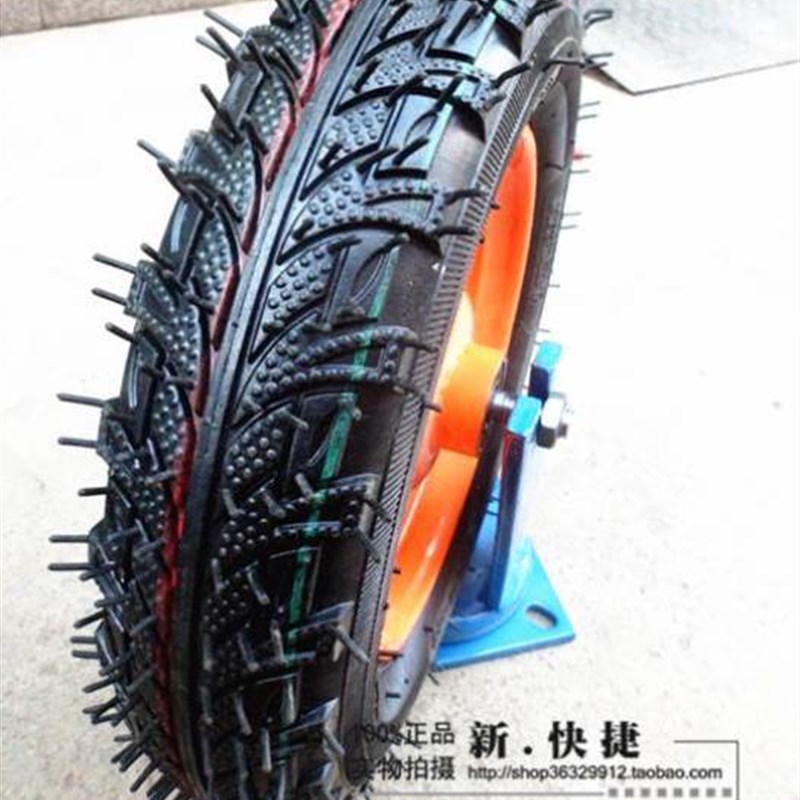 现货速发14寸充气向轮.00-8 /工矿轮子/独轮车轮力车轮车胎下脚