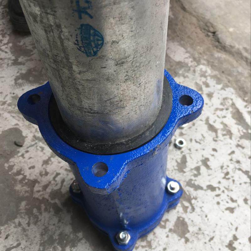 现货压盖a式伸缩节哈夫节/抱箍管卡/抢修节/丝扣法兰三通/承插口