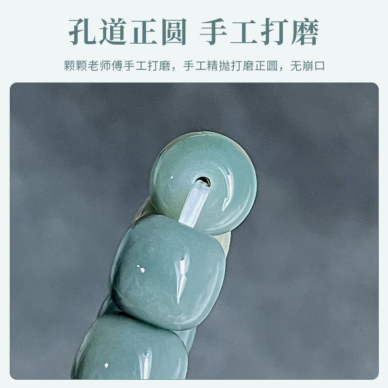 现货速发海盐蓝白玉菩提根手串绕指柔盘玩菩提子文玩男学生