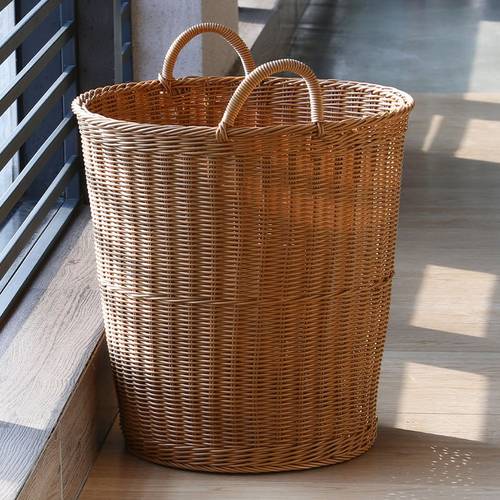 速发服衣脏收纳筐藤编换用风装放衣服的洗衣篮衣物家洗脏衣篓神器