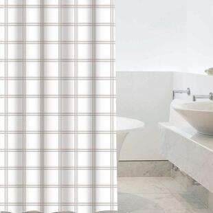 动动手浴室防水加厚浴帘免打孔洗澡淋浴防水布隔断帘子挂帘