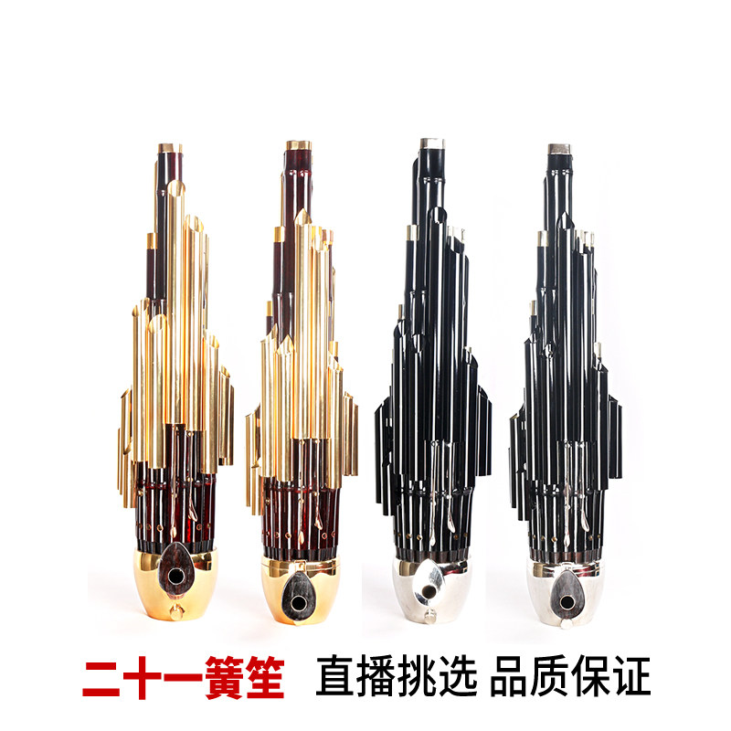 精致加键扩音21簧笙乐器大全圆笙修笙工竽乐器笙包初学者