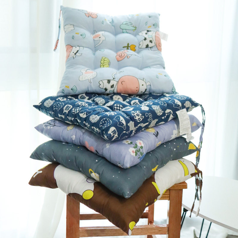 大号加厚坐垫学生宿舍冬款板凳靠垫办公室椅子通用垫棉麻看书椅垫