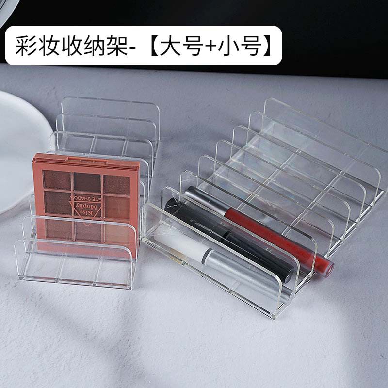 印章盒子桌面柜台整理储物收纳盒转轮章盒子亚克力多功能组合透明