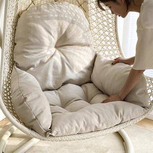 篮吊垫坐垫单人吊兰可拆洗鸟巢秋千MJH子吊椅靠藤摇篮加厚垫椅垫