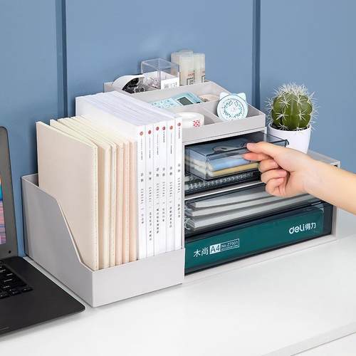 桌面文具盒屉TUM多层A4纸文盒件收纳盒杂式物收纳办公室抽桌面收