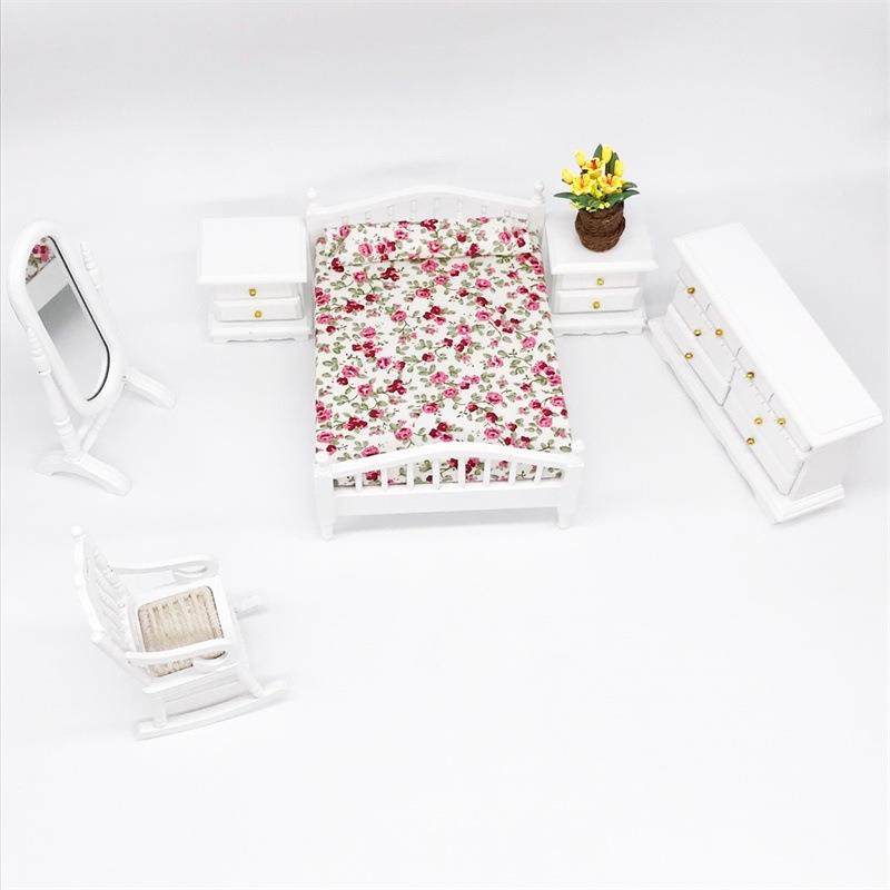 1：12迷你A1005-WH娃娃屋卧l室套装6dolouse12h分娃娃用套摆件ob1,家居饰品,木雕,淘宝优惠券,粉丝福利购,淘宝优惠卷