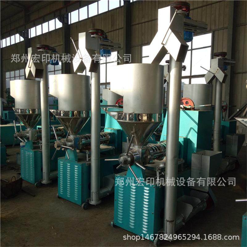 商用一榨芝麻油设备籽榨油滤油体机玉米胚芽螺旋榨无品牌/油茶机