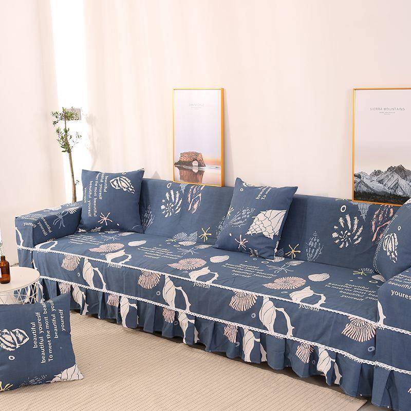 沙发直无品牌/厅排双三套连座四人加厚客防猫抓沙发罩人全包盖布