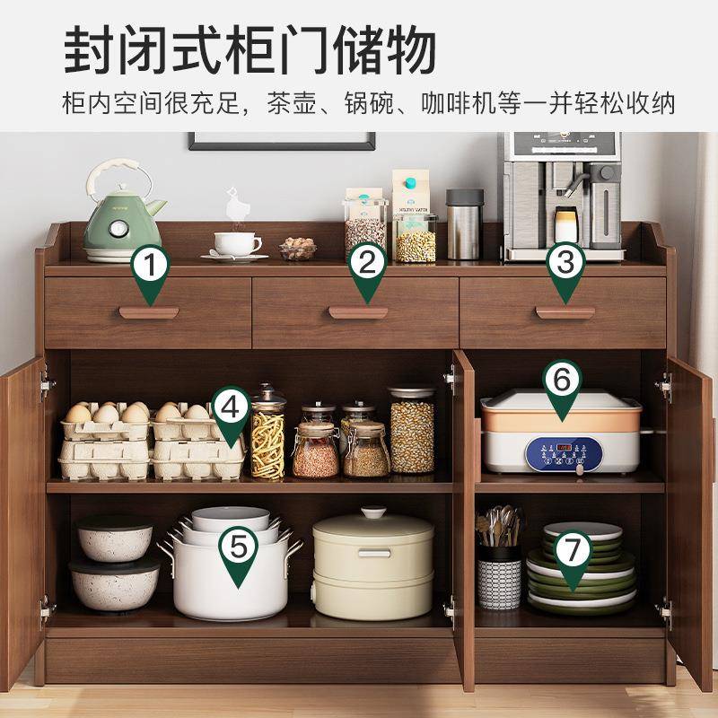 ?餐办边置物柜木柜家子储物柜柜客厅靠墙壁公室茶F866HM6T水柜用