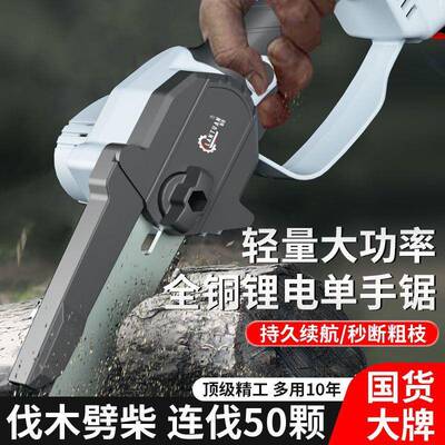 锂电锯单手锯树德国进口电锯充电式电伐锯修枝锯家BFT木用锯无线