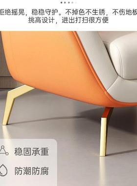 小型懒人沙阳发椅单人沙发客厅台休闲单个SDT轻奢老虎凳单椅设户