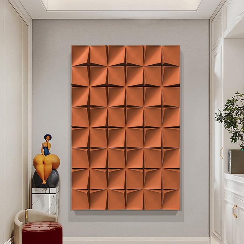 入户玄关走廊过道挂画抽象人物3d立体浮雕壁画艺术客厅装饰画图片
