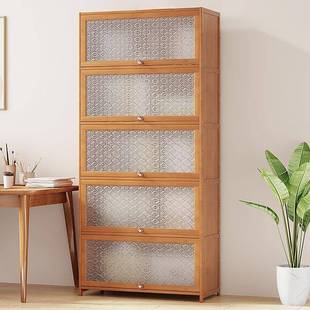 全置实木儿童书柜物架落地HDM厅简易家用客卧子室收纳柜书架电商